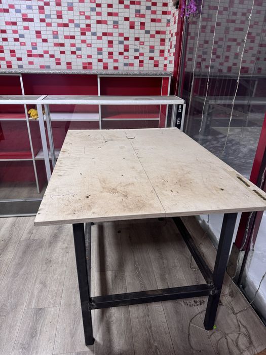 Стеллаж овощной со столом