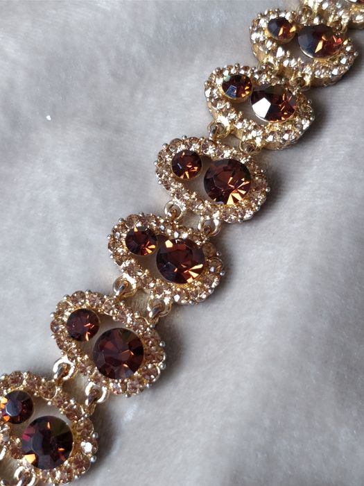 Браслет со стразами 18 см