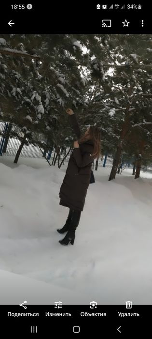 Женский италянский пуховик