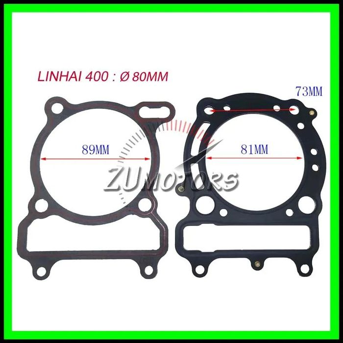 Kit Cilindru Set Motor LINHAI 400 cu Segmenti LINHAI 400, Piston LINHAI 400 Set Garnituri LINHAI 40