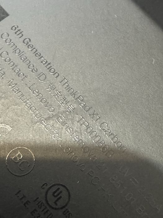 Laptop Lenovo carbon x1 defect