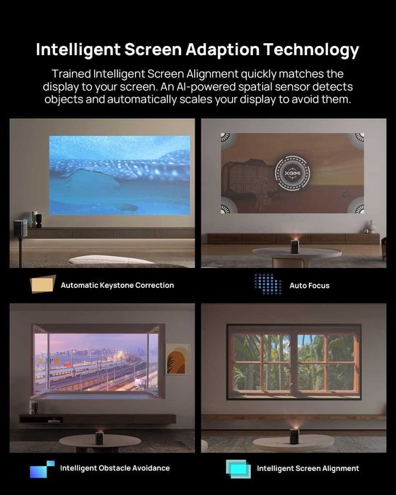 Мобильный проектор XGIMI Halo+ 700ISO Lumens Встроенный Аккумулятор