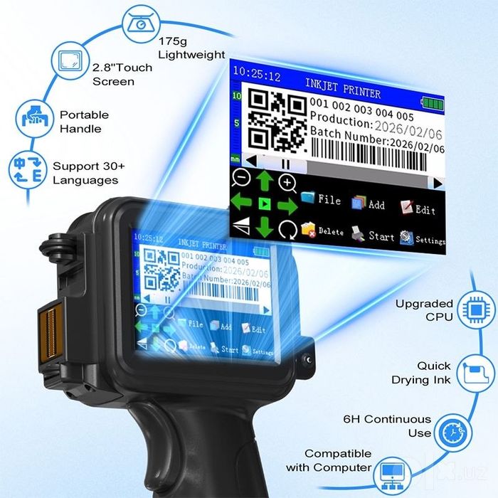 Маркиратор дата сана принтер Датер Маркировщик штрих QR код апарат