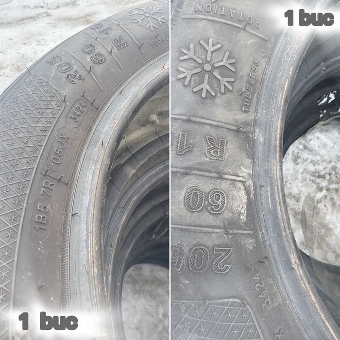 Anvelope iarna 205/60/16 M+S,Kleber Krisalp HP3. 2 buc Dot 24,3 Dot 22