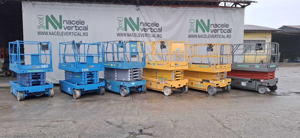 Lot de 6 buc nacele nacela electrica Haulotte 12m si 10m  26,700 Euro
