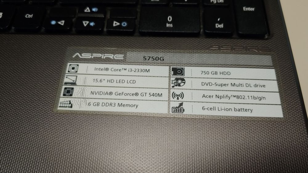 Лаптоп Acer Aspire 5750G