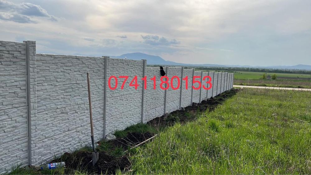 Gard placi beton