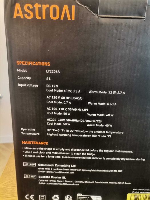 6L Mini Frigider AstroAI