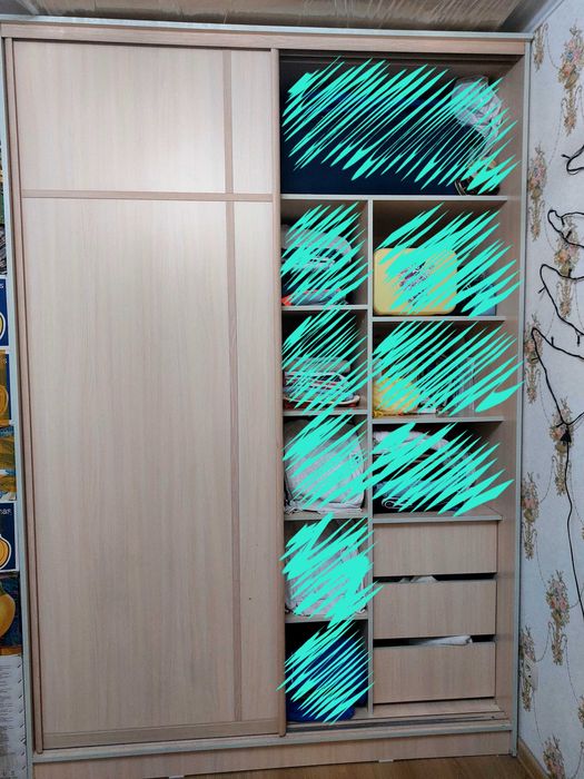 Продам шкаф-купе - 242*165,5*70 (Самовывоз)