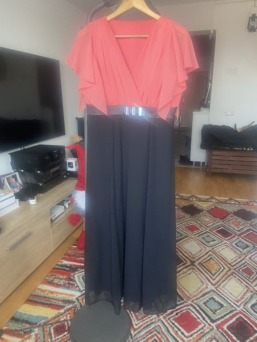 rochie ocazie cu pietre din voal