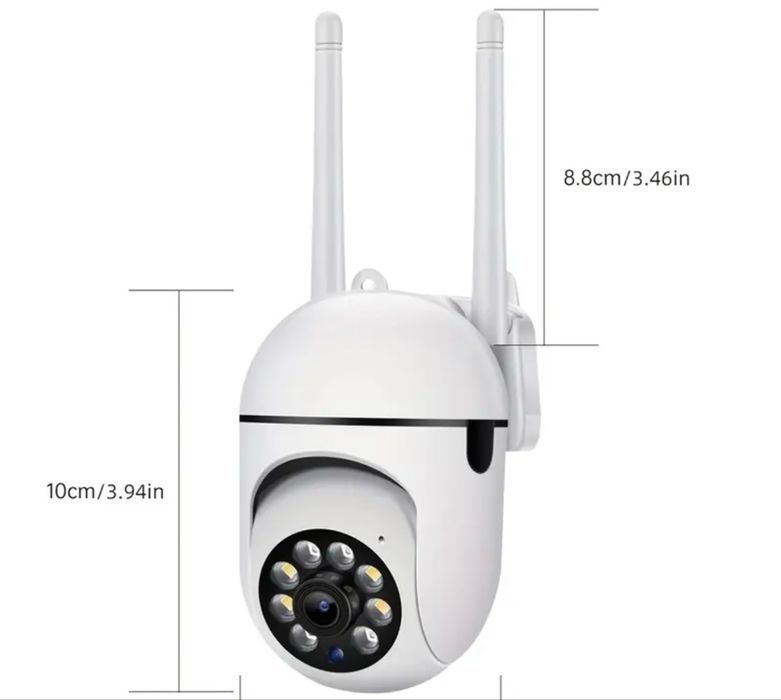 1080P HD Камера за видеонаблюдение нощно виждане цветен екран