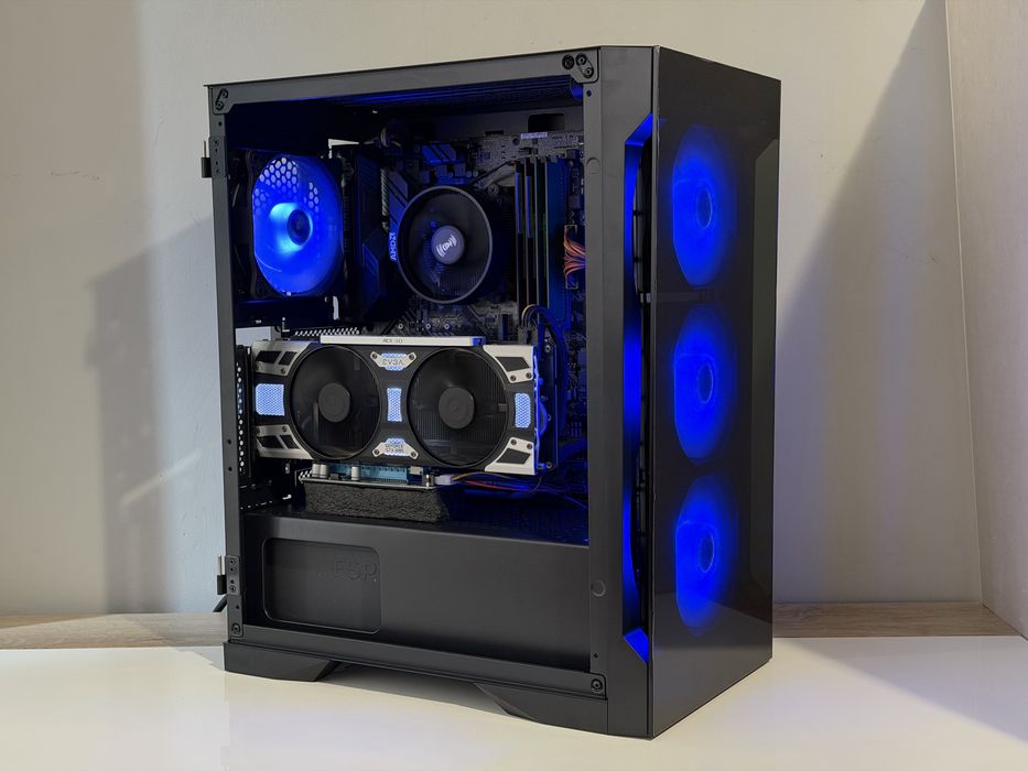 Геймърски компютър Ryzen 5 3600, GTX 1080, 32GB