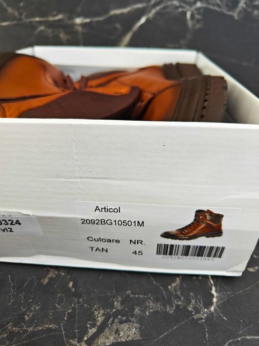 Ghete Enzo Bertini piele naturală cool top