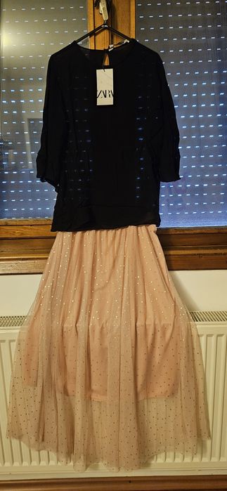 Bluza neagra voal