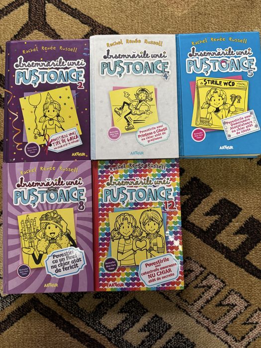 Jurnalul unei puștoaice volumele 2, 8 și 12