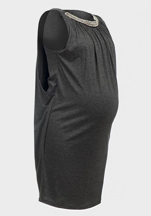 Rochie Gri, ideala si pentru gravide