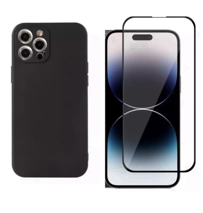 Iphone 14/15/16/17 PRO MAX PLUS Husa Premium Camera + Folie Sticla 9D