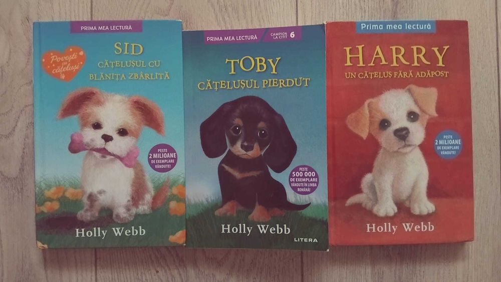Carți pentru copii, de Holly Webb: Sid, Toby, Harry, in stare excelenta