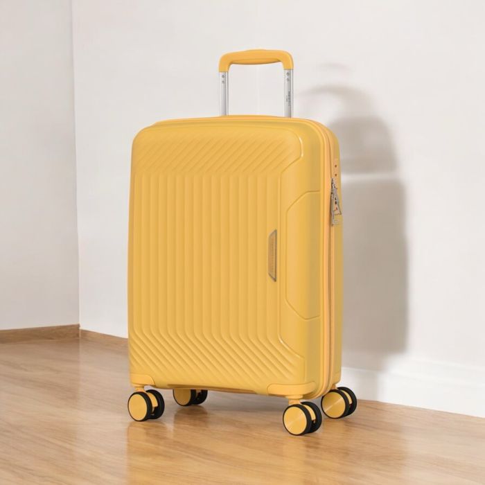 Пътнически куфар за ръчен багаж 55x37x22 см Полипропилен 4 колела 360°