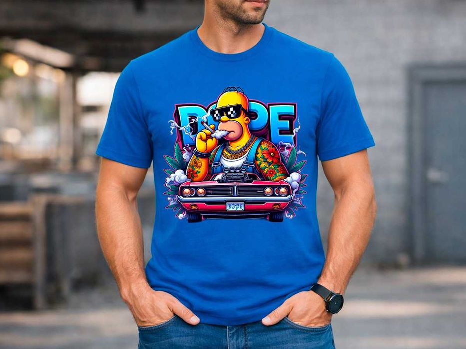 Мъжка тениска " Homer Simpson DOPE"