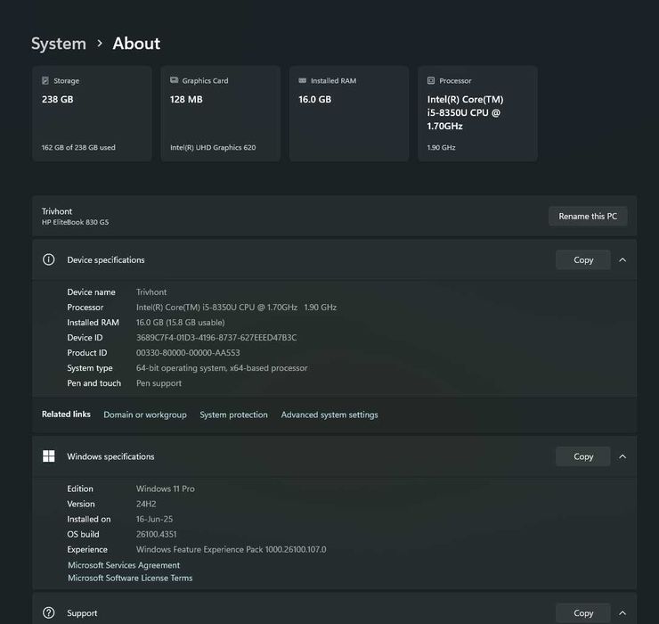 Laptop EliteBook 830 G5