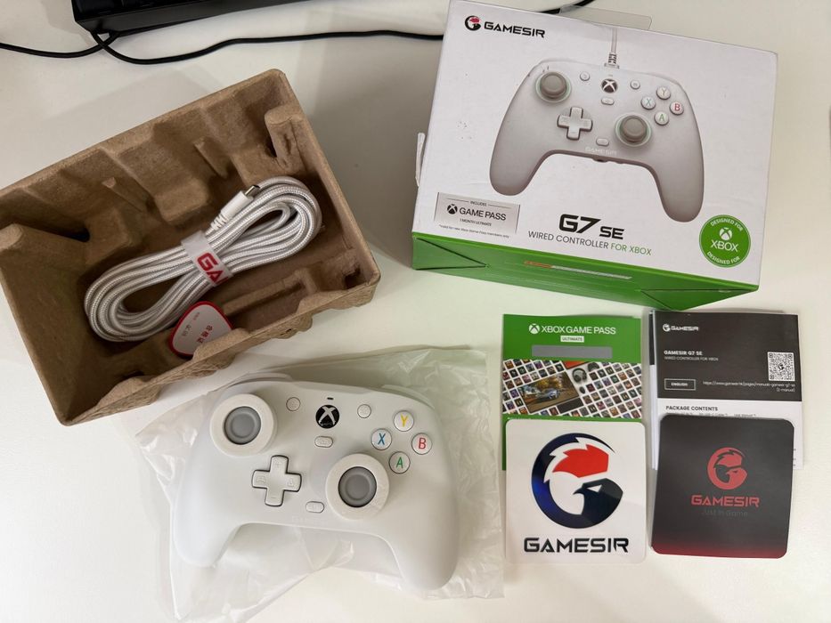 GameSir G7 SE White – Controller Xbox & PC cu Hall Effect, NOU/Neutilizat, Game Pass inclus