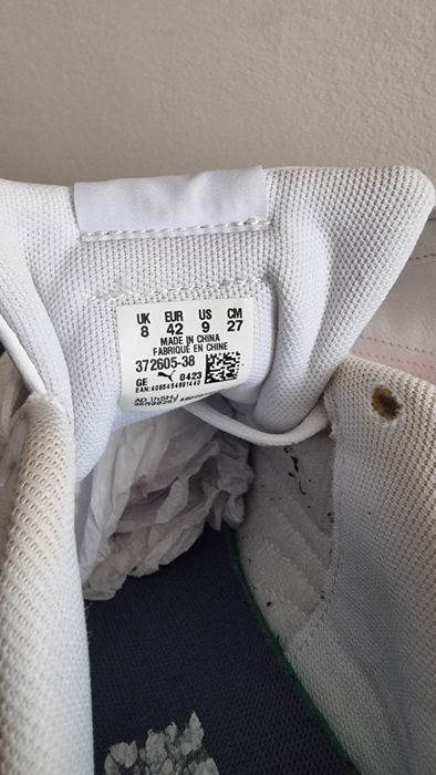 Adidasi Puma white iky blue 42