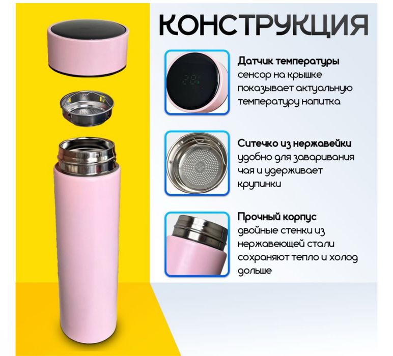 Термос с индикатором . Термос с датчиком
