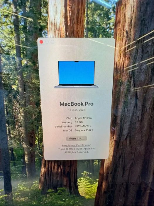 MacBook Pro 16" M1 Pro (32GB RAM / 512GB SSD)