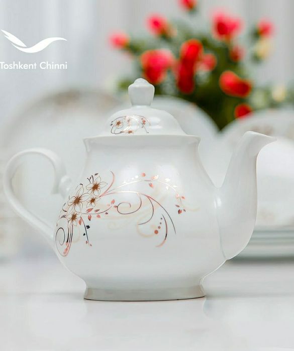 Yulduz Gulli (без золотом) 12 Персон Новый Белый посуда