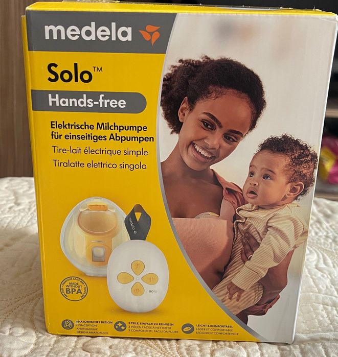 MEDELA Електрическа двуфазна помпа за кърма Solo HANDS FREE + ПОДАРЪК