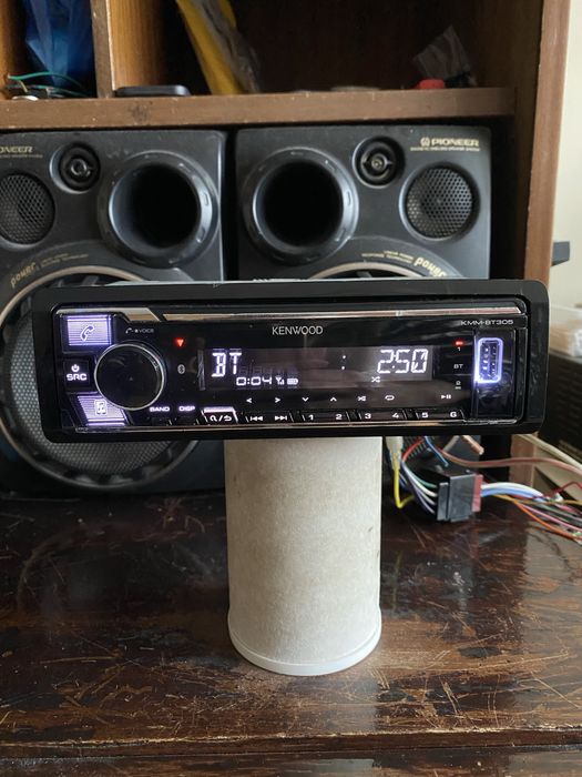 KENWOOD KMM-BT305 -ВИСОК КЛАС- BLUETOOTH USB радио плеър за кола сд cd