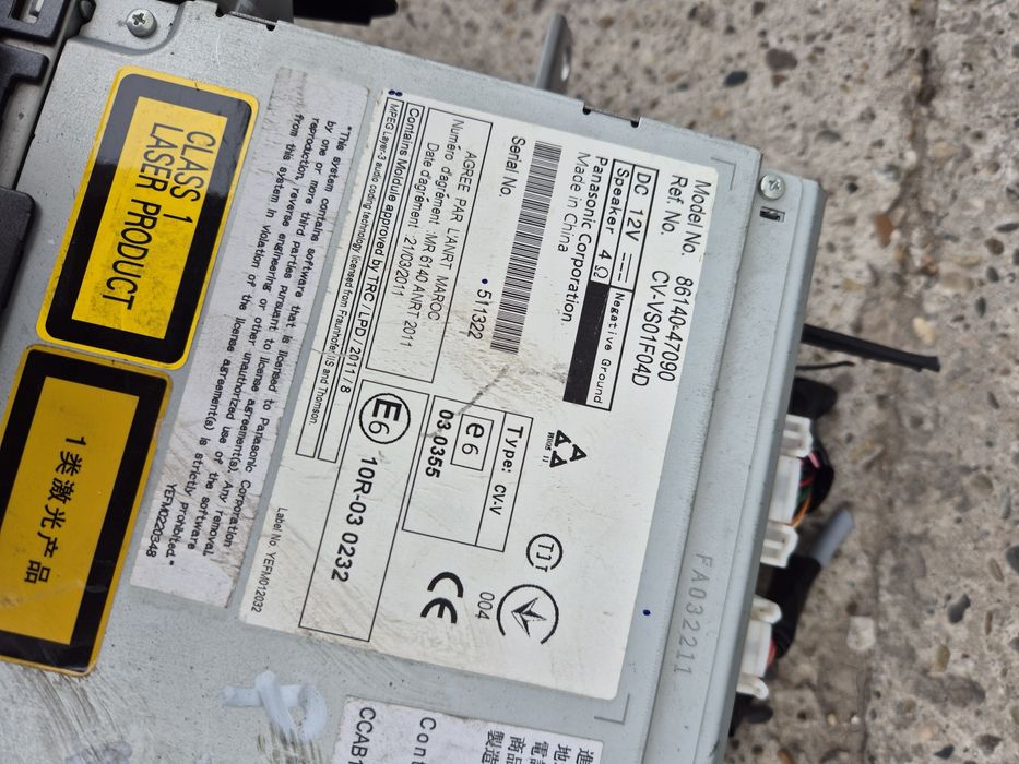 Navigație Originală Toyota Prius 3 Facelift. 2011-2014. Volan stinga.