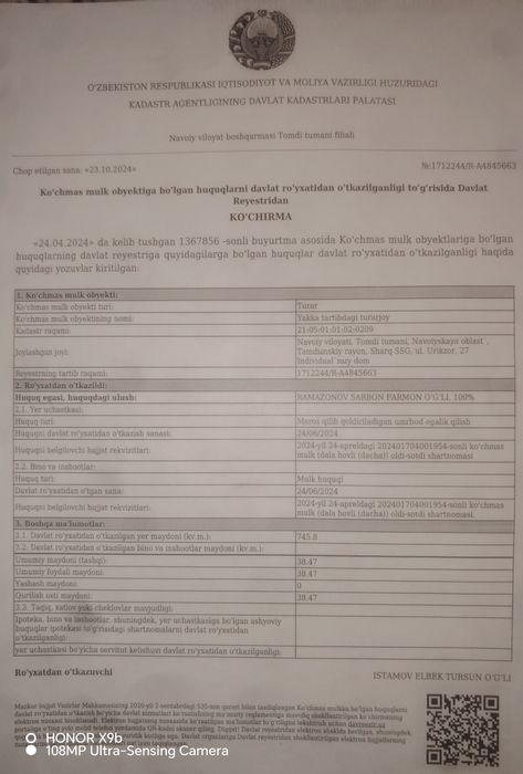 Дача урожай сотилади