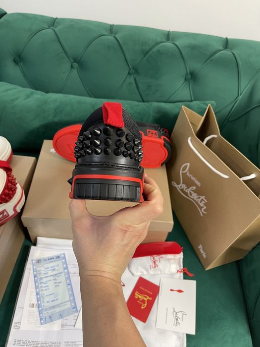 Adidasi Christian Louboutin piele naturala 100% Full Box colectie noua