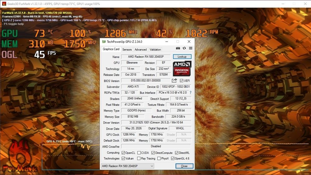 Видеокарта RX 580 8GB