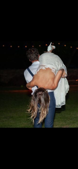 Бутикова сватбена рокля с дантела