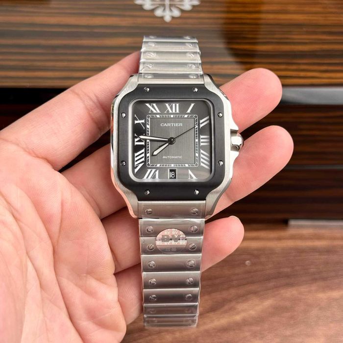 Cartier santos 100 сребро