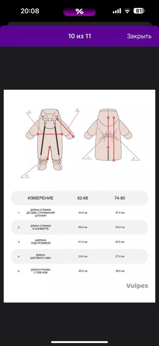 Комбинезон утеплённый,с рождения