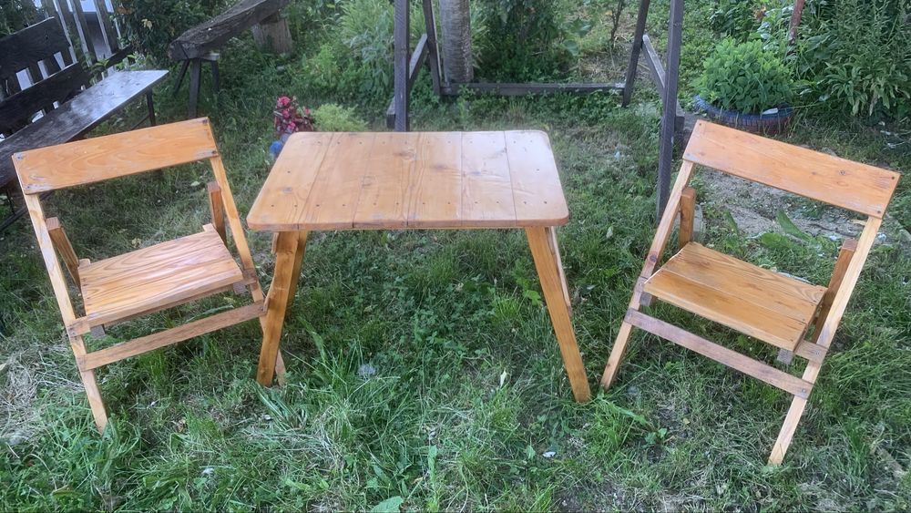 Set masa + 2 scaune pliabile gradina , balcon