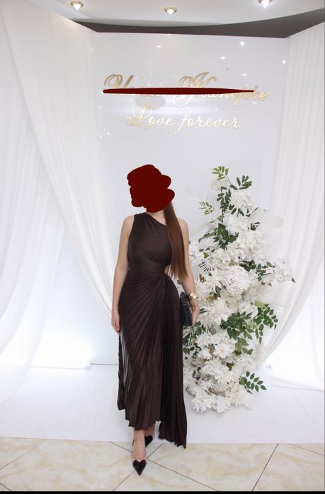 Вечернее Коричневое платье