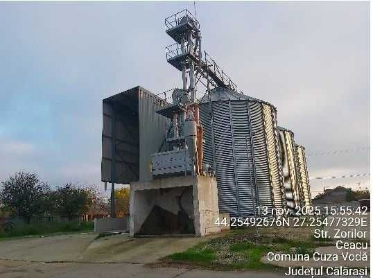 Vânzare Siloz în Comuna Cuza Voda, Sat Ceacu, Strada Zorilor Nr. 5, Județul Călărași si 21 Terenuri extravilane în Com Modelu si   Cuza Vodă
