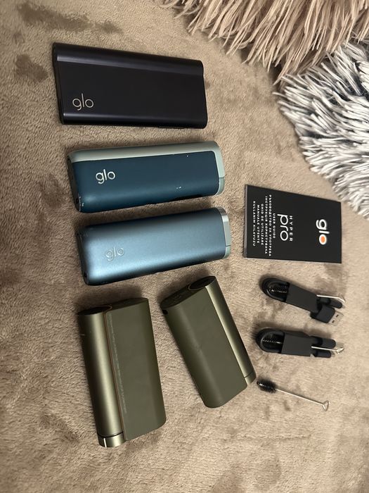 Pachet 5 dispozitive Glo Hyper Pro & Air & Hyper X2 +2 cabluri USB C + 3 perii de curatare