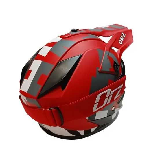 Каска Крос/Атв/Мотор с Очила ORZ комплект 4-ри цвята