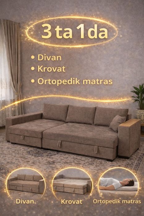 Угловой Раскладной Диван кровать от производителя супер распродажа