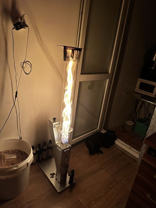 Бездимна печка на палети