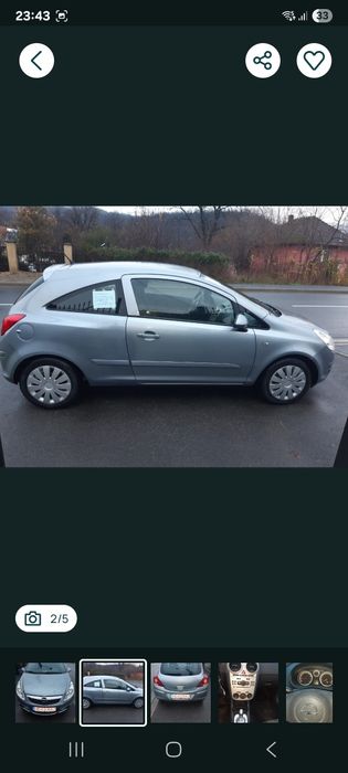 Opel Corsa, an fabricație 2007