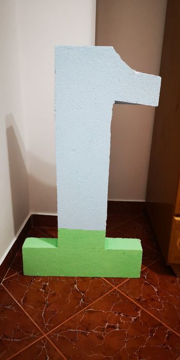 Cifra aniversara 1 din polistiren