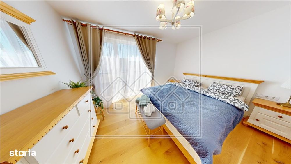 Penthouse mobilat si utilat modern cu terasa de 40 mp