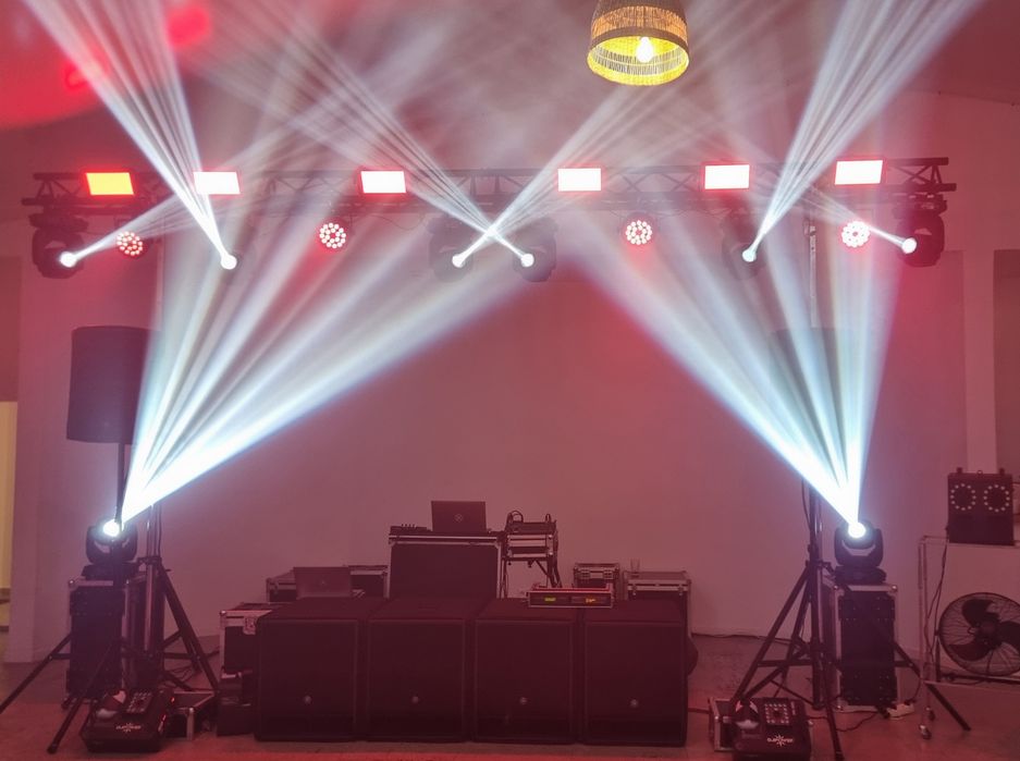 Schela lumini/Glob disco/Gheata Carbonica/Fum/Baloane cu fum/Dj/Sunet